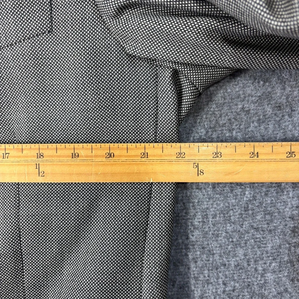Joseph Abboud Mens 42R Suit Set Brown Black Micro Pattern Pleated 36X30